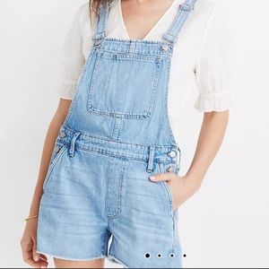 Madewell Adirondack short overalls